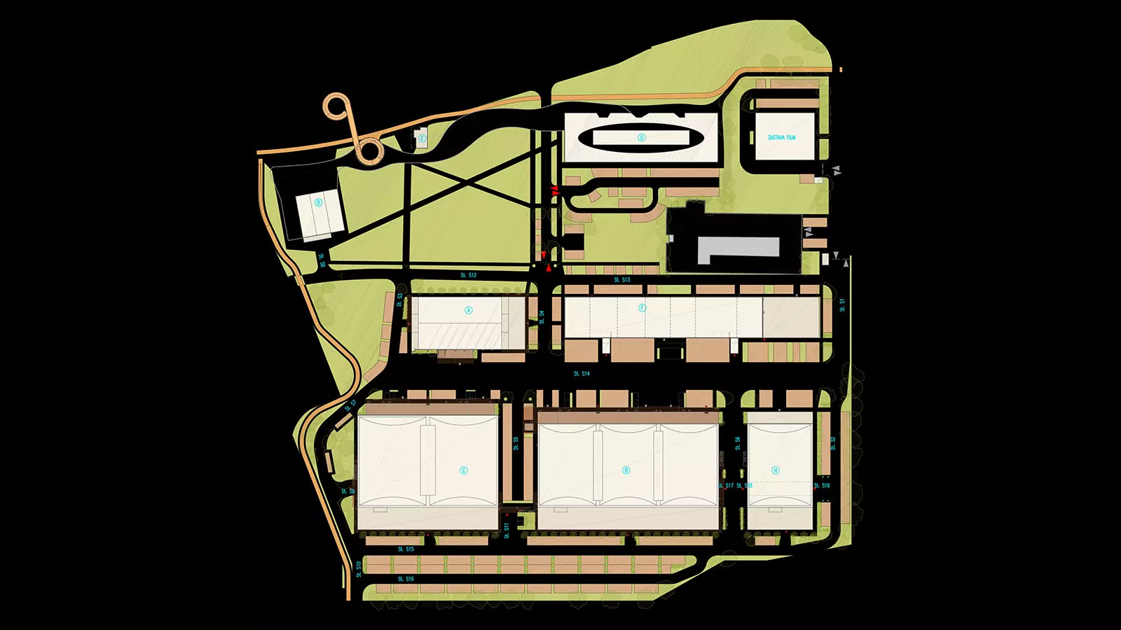 Studios map
